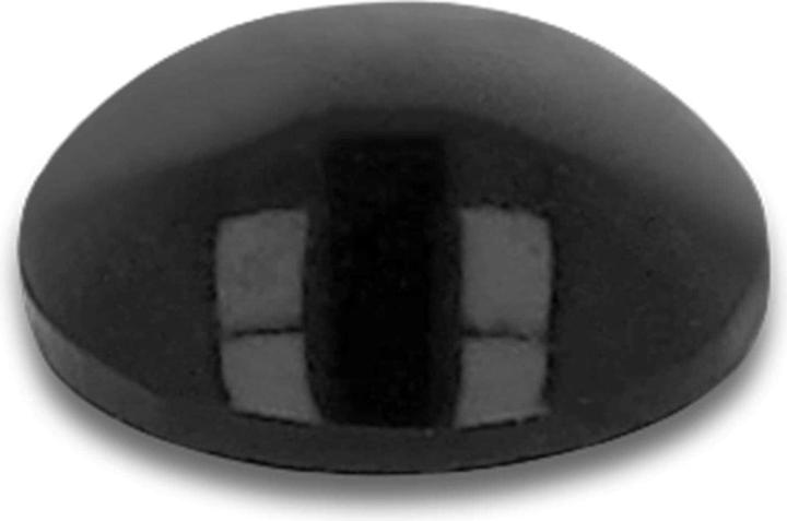 Image du produit Delock pieds en caoutchouc 8 x 3mm rond, autocollant, 70 pièces, noir (Curseurs en plastique, 70 pièce(s))