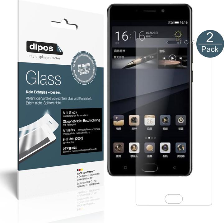 Dipos Displayschutz Anti-Shock (1 Stück, Gionee M6s Plus)