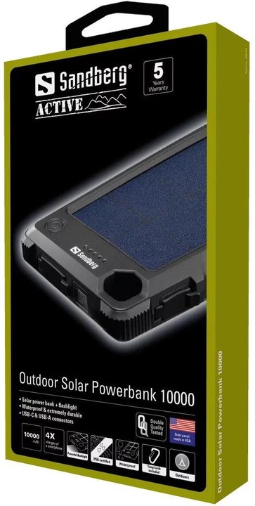 Actual product image Sandberg outdoor solar (10000 mAh, 37 Wh)