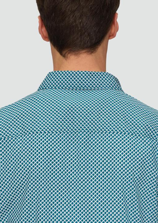 Immagine prodotto s.Oliver Hemd Slim Fit: Gemustertes Hemd aus Baumwollstretch (S)