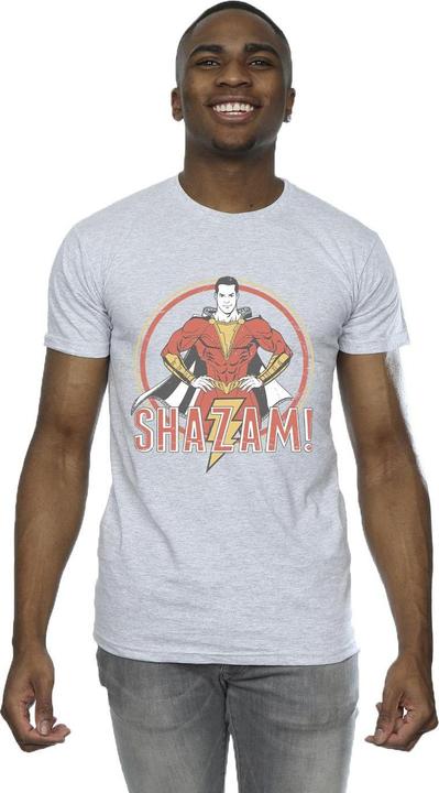 Image du produit - T-shirt SHAZAM RETRO CIRCLE DISTRESSED - Homme (5XL)