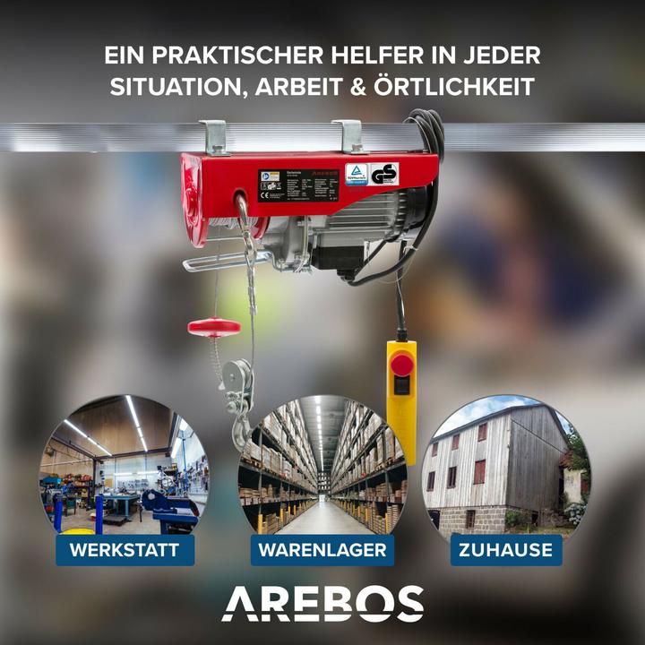 Produktbild Arebos Elektrische Seilwinde
