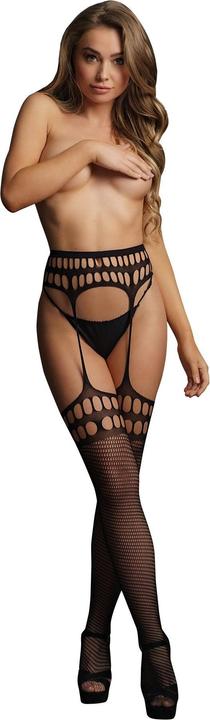 Produktbild Le Désir Garterbelt stockings with open design - O/S (One Size)