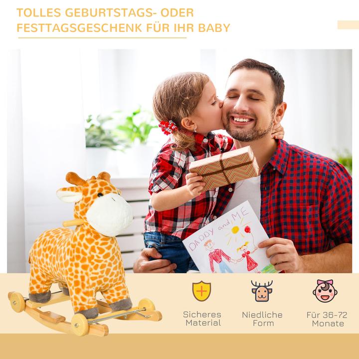Image du produit Homcom Animal à bascule Girafe