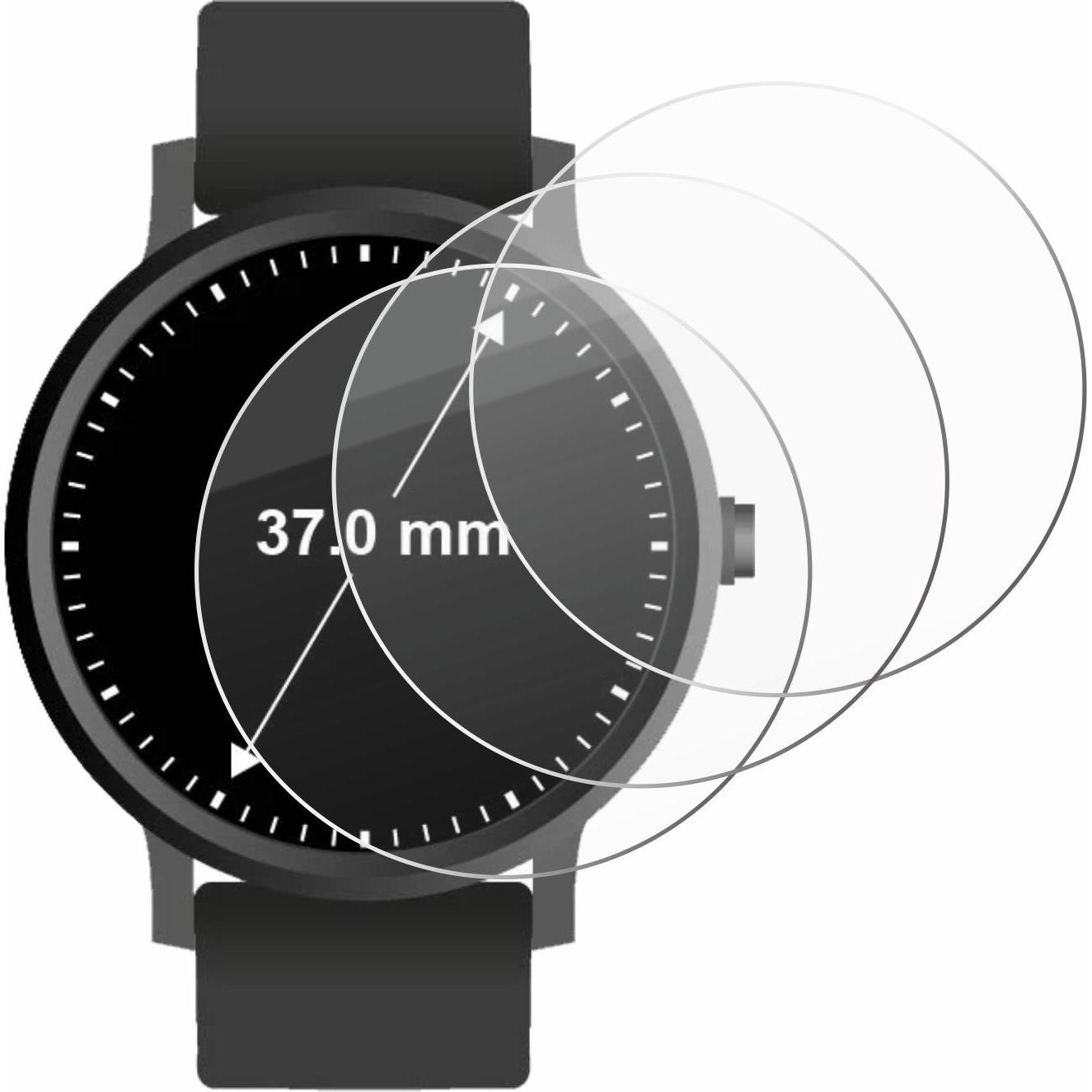 Thumbnail - Savvies Panzerglas Hartglas Displayschutz, Smartwatch Schutzfolie, Transparent