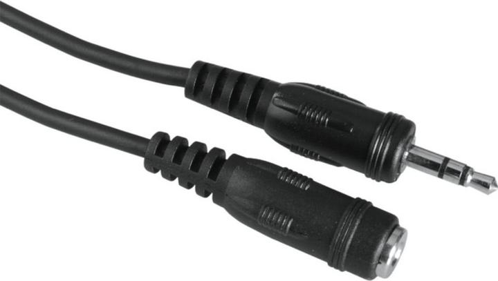Actual product image Hama Audio cable, 3.5 mm jack plug/jack, stereo, 2.5 m (2.50 m, AUX cable)