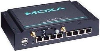 Actual product image Moxa UC-8410A-NW-T-LX - Arm-based wall-mount industrial computer with Cortex-A7 1 GHz dual-core