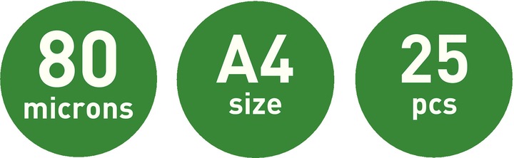 Productafbeelding Leitz Lamineerfilm (A4, 25 Stuk, 80 µm)