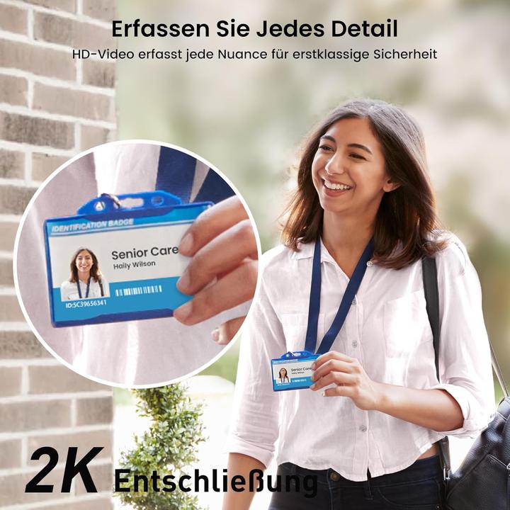 Produktbild Aosu 2K HD Video-Türklingel mit Kamera und Gong