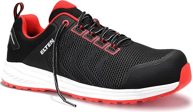 Actual product image Elten Batai Livas black red low ESD S1P, juodi 48 (S1P, 48)