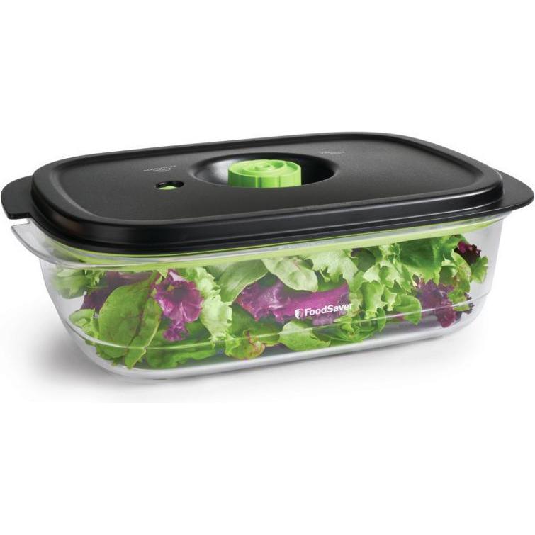 FoodSaver Behälter für frische Lebensmittel, Vorratsbehälter, Transparent, Schwarz