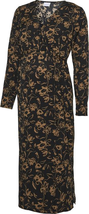 Produktbild Mamalicious Normal geschnitten V-Ausschnitt Schmale Ärmel Midikleid Kleid (XS)