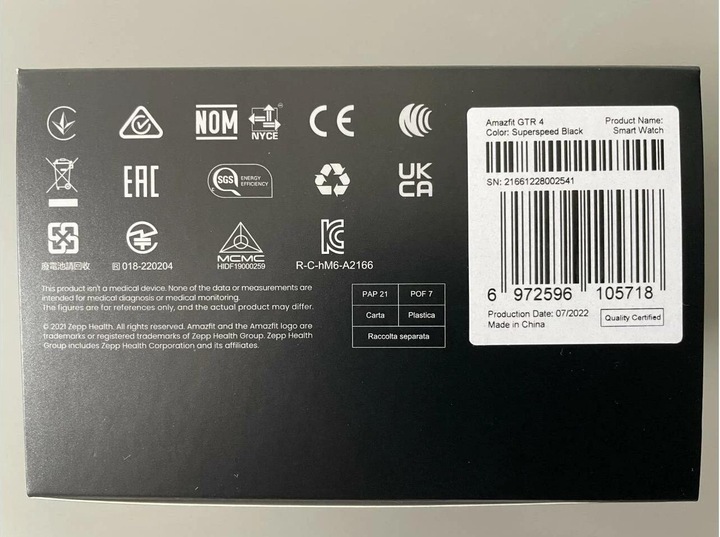 Image du produit Amazfit GTR 4 (46 mm)