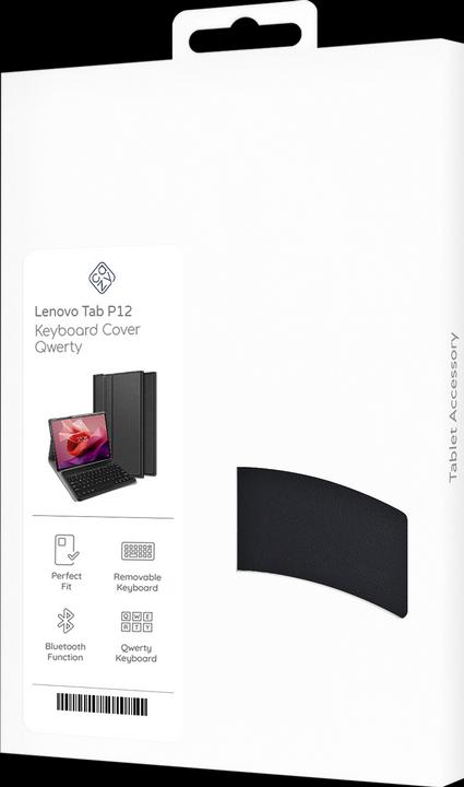 Produktbild Cazy Tastatur Hülle Kompatibel mit Lenovo Tab P12 - Schutz Etui mit magnetisch Abnehmbarer Tastatur - (Eng. Int.)
