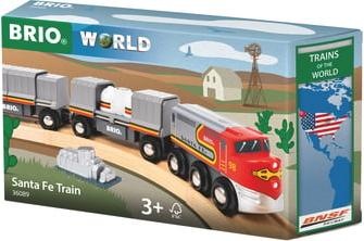 Productafbeelding Ravensburger BRIO World - 36089 Treinen van de Wereld Santa Fe trein | Speelgoedtrein voor kinderen vanaf 3 jaar