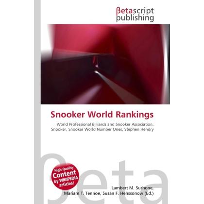 Snooker World Rankings, Ratgeber von Lambert M. Surhone, Miriam T. Timpledon, Susan F. Marseken