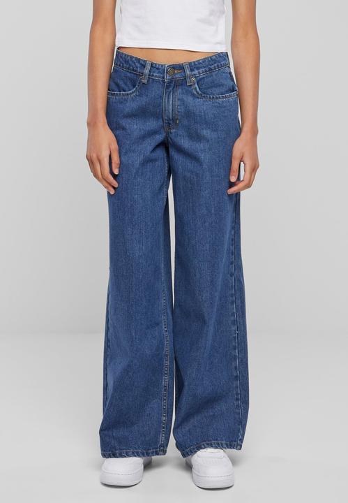 Actual product image Urban Classics Ladies Mid Waist Wide Denim (30)