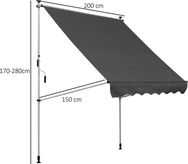 Produktbild Jamb Balkonmarkise (2 m)