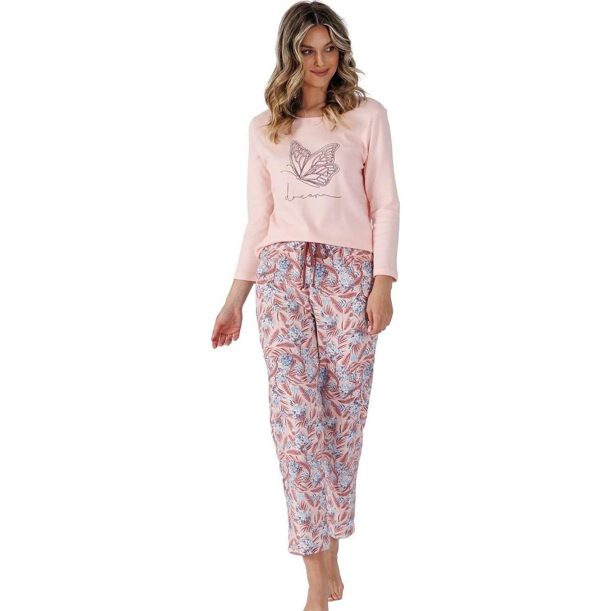 M-Max, Damen, Pyjama, Pyjama, Rosa, (XXL)