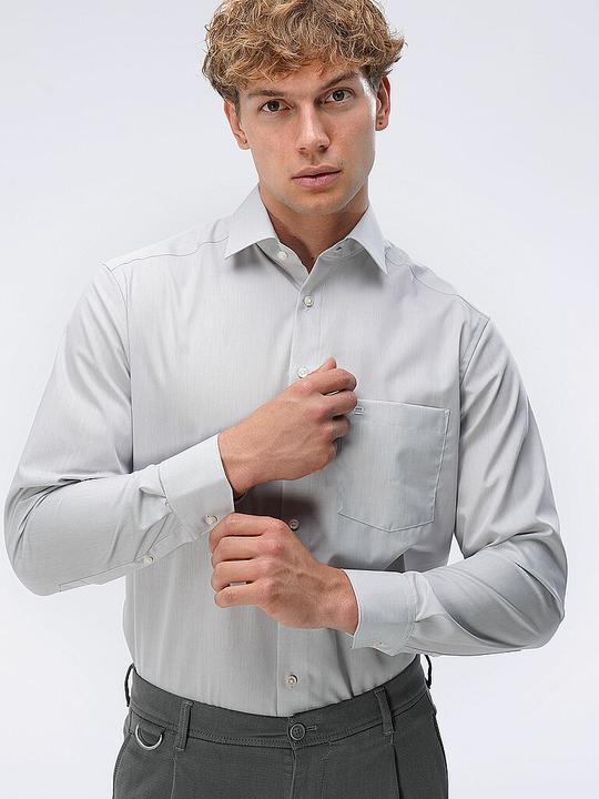 Produktbild Olymp Hemd Luxor grau/ New Kent 1/1 arm Chambray Gr.46 (46)