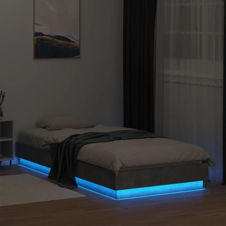 Actual product image vidaXL Bed frame with LED (100 x 200 cm)