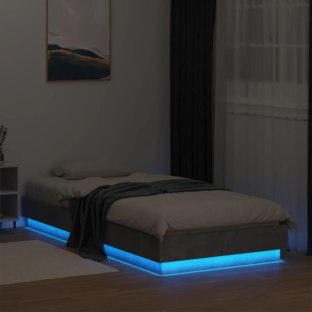 Thumbnail - VidaXL, Bett, Bettgestell mit LED (100 x 200 cm)