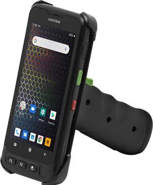 Produktbild Custom P-RANGER RP340 Handheld Mobile Computer 12,7 cm (5 Zoll) 1280 x 720 Pixel 189 g Schwarz (QR-Code)