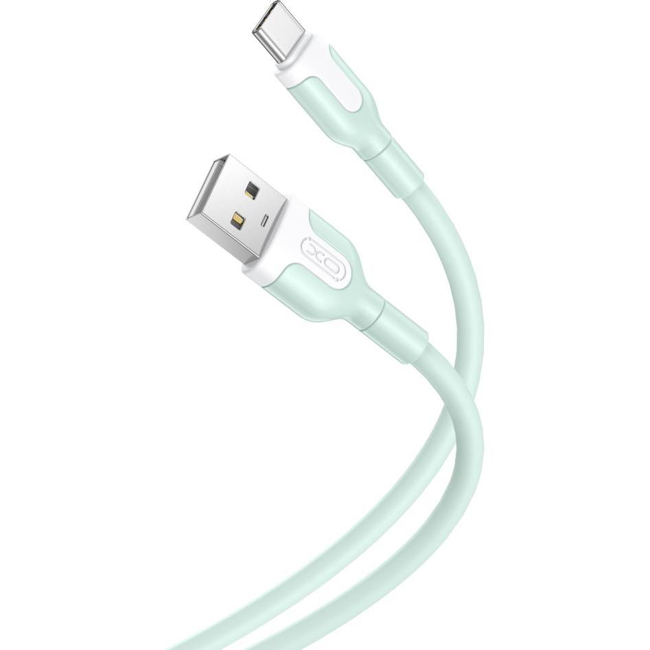 xO Kabel NB212 USB - USB-C 1,0 m 2,1A grün (1 m, USB 1.0), USB Kabel