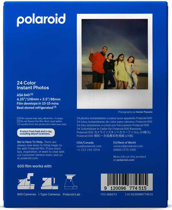 Actual product image Polaroid Film 600 Colour (Polaroid 600)