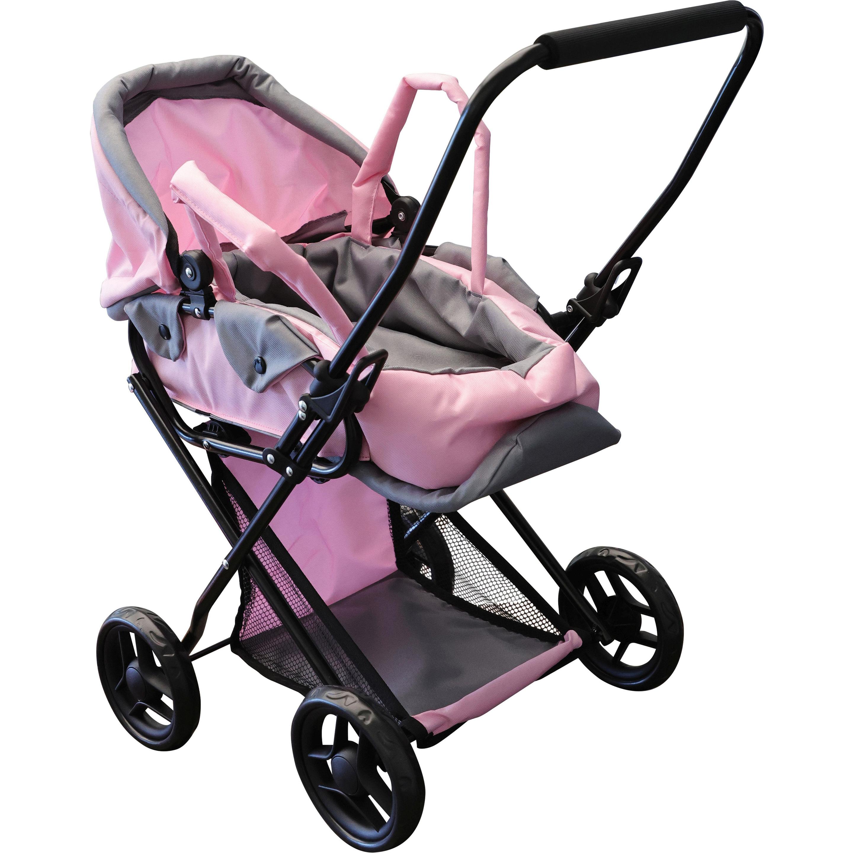 Amia Puppenwagen "Rosy" mit Ablagekorb