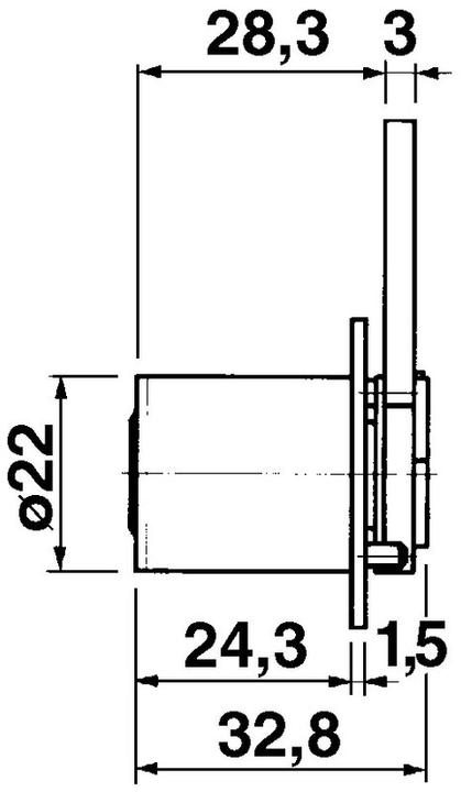 Actual product image Kaba Lock cylinder 8, type 1129 (Locking cylinder)