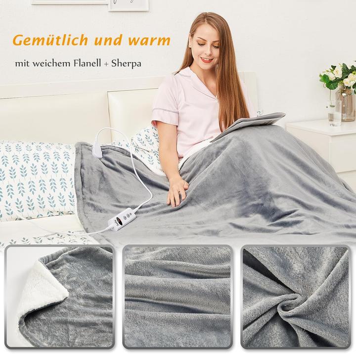 Produktbild Sunlay Heizdecke mit Auto-Off-Timer und Überhitzungsschutz (160 x 130 cm)
