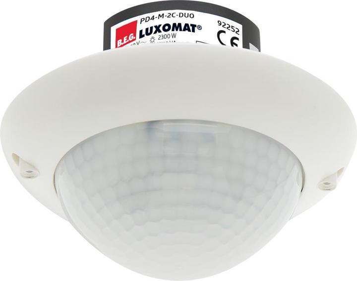BEG Präsenzmelder PD4-M-2C-DUO-UP 92252 RAL9010 LUXOMAT für 2 (12 m)