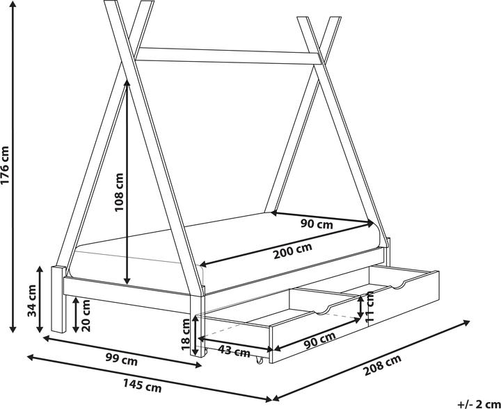 Produktbild Beliani Devay (90 x 200 cm)