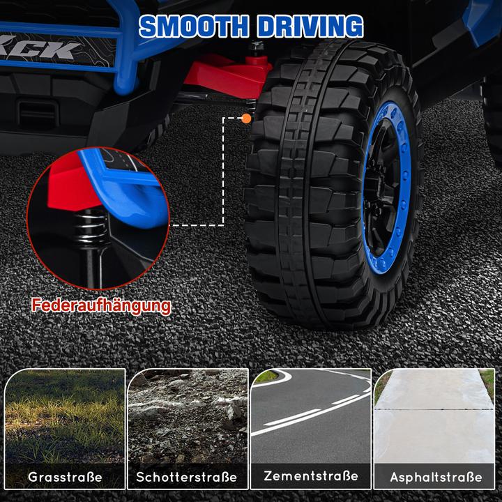 Immagine prodotto Aiyaplay Elektro Kinderauto Kunststoff, Metall Blau (24 V)