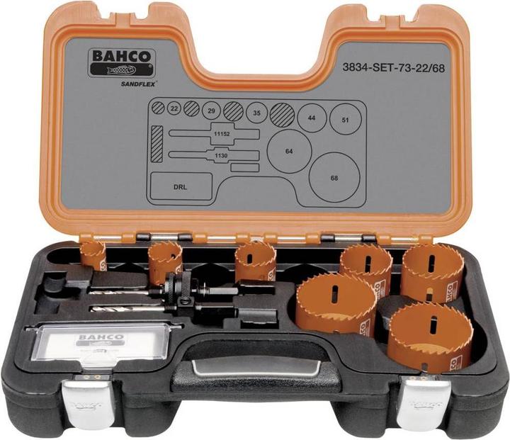 Bahco Gatzagen.3834 set- 73-22/68 (22 mm, 68 mm)