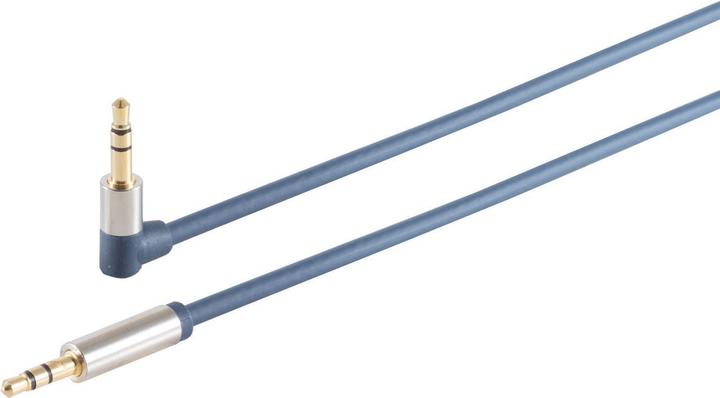 Produktbild Shiverpeaks S/CONN maximum connectivity Home-Cinema Verchromter Metall-WINKEL-Klinkenstecker 3,5 mm und verchrom (5 m)