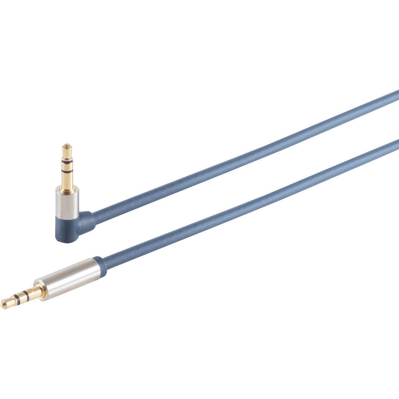 Shiverpeaks S/CONN maximum connectivity Home-Cinema Verchromter Metall-WINKEL-Klinkenstecker 3,5 mm und verchrom (5 m), ...