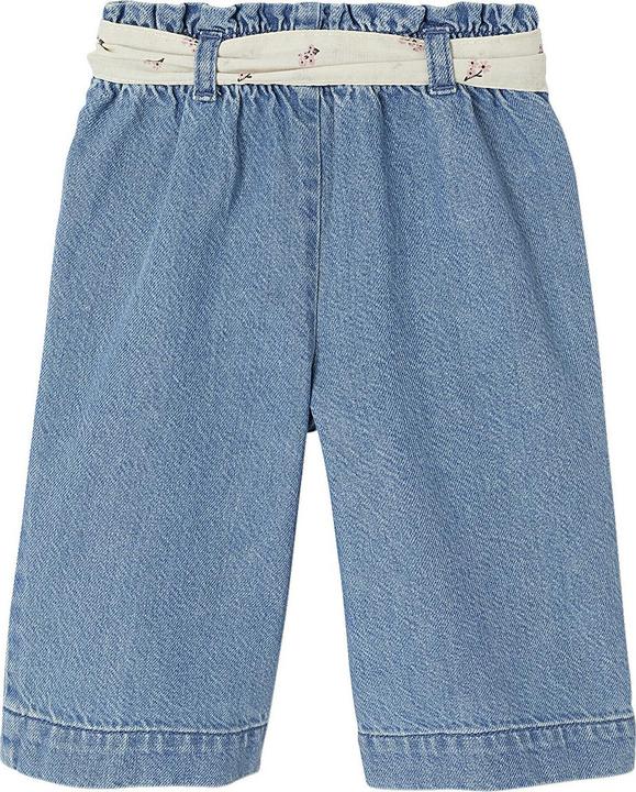Actual product image Vertbaudet Weite Baby Jeans mit Stoffgürtel (68)