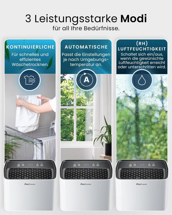 Produktbild Breeze Luftentfeuchter mit 2L Wassertank (12 l/24h)