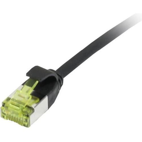 Synergy 21 Patchkabel RJ45 CAT6A 500Mhz 1.0m schwarz U/FTP slimline rund d 3.8mm - Netzwerk - CAT 7 (U/FTP, CAT6a, 1 m),...