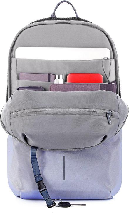 Actual product image XD Design ANTI-THEFT BACKPACK BOBBY SOFT LAVENDER GREY P/N: P705.992 (16 l)
