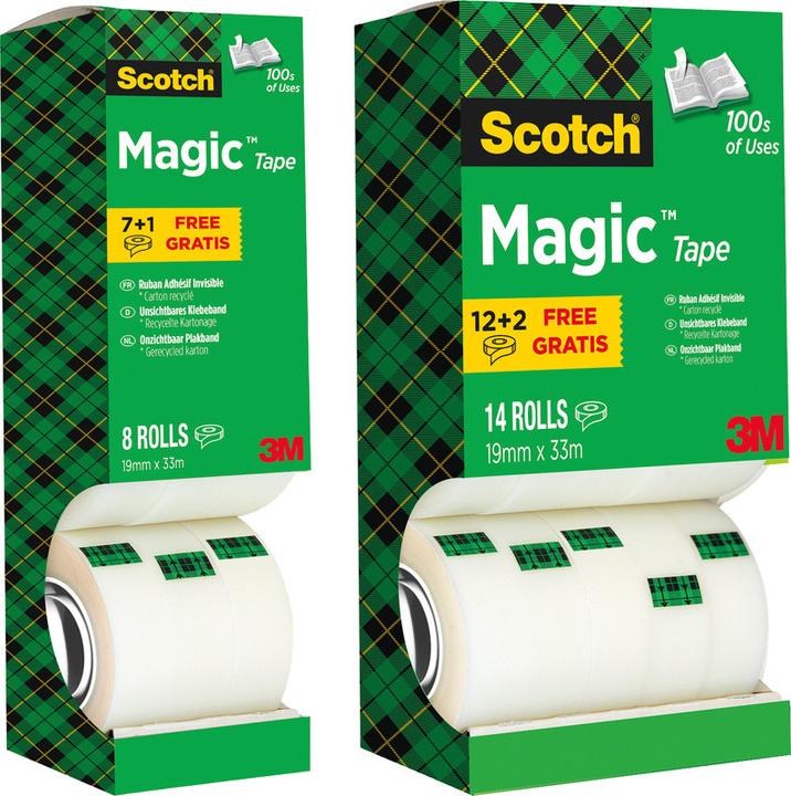 Immagine prodotto Scotch Nastro adesivo magico confezione valore (19 mm)