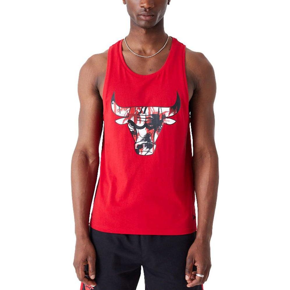 New Era, Herren, Shirt, Tank Top - TREE INFILL Chicago Bulls rot - M, Rot, (M)