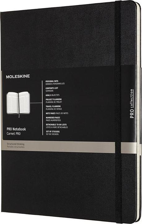Produktbild Moleskine Professional (19 x 25 cm, Liniert, Harter Einband)