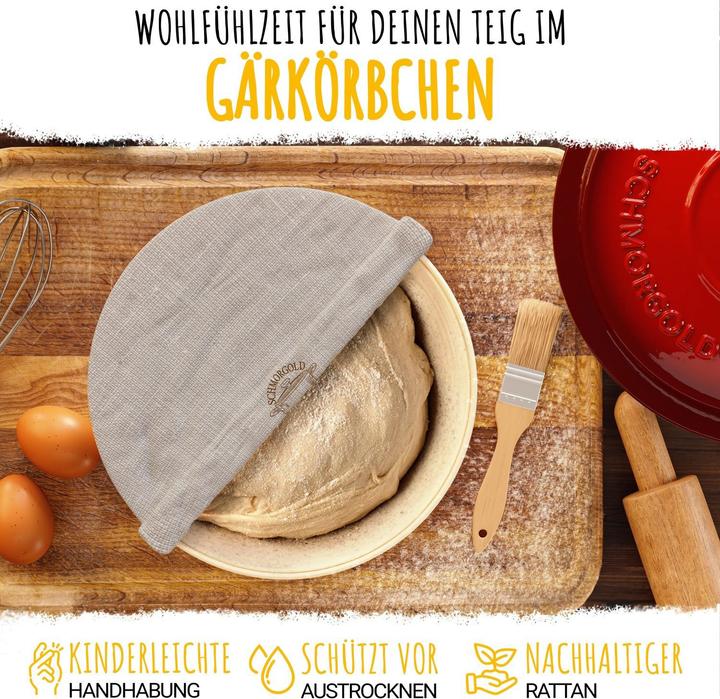 Produktbild Susani Brotbackform mit Deckel und Gärkorb (26 cm)