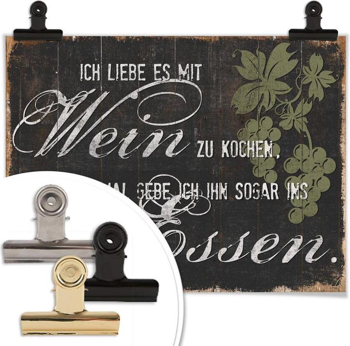 Produktbild Trenddeko Ich liebe es mit Wein zu kochen (80 x 100 cm)