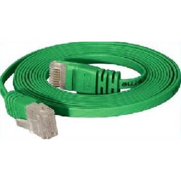 Thumbnail - Tecline High Quality Patchkabel, flach, U/UTP, ungeschirmt, Cat 6, grün, 10,0 m Superflaches Patchkabel z.B. (U/UTP, CAT...