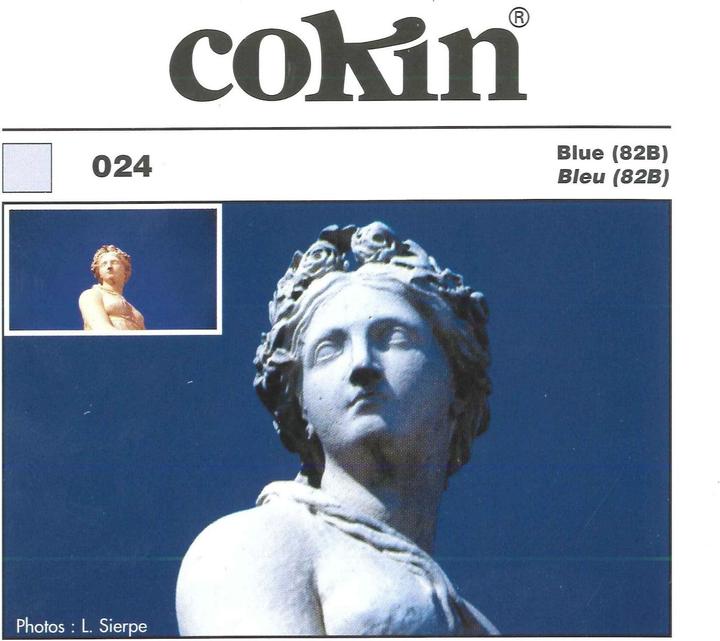 Cokin X024 Blaufilter (82B) (82 mm, Farbfilter, 82 mm)