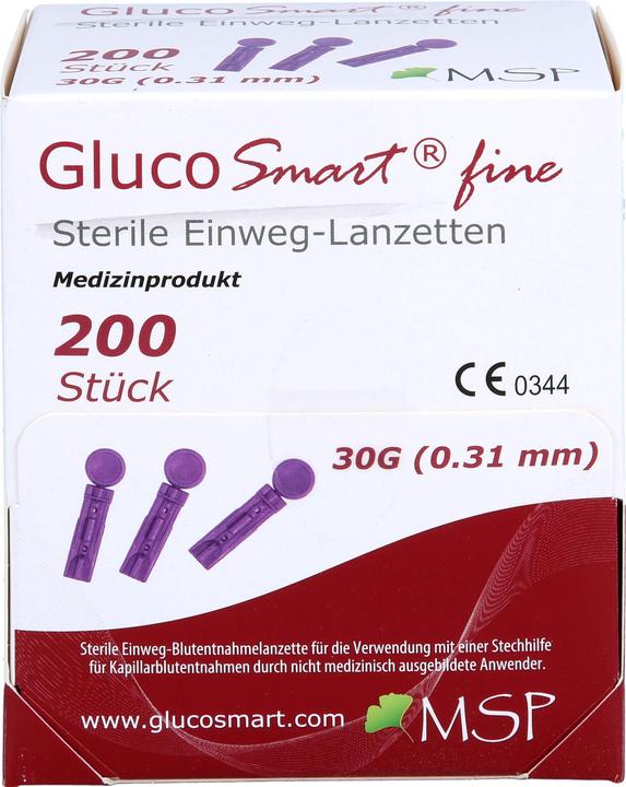 Actual product image Gluco Smart Glucosmart Fine Lancets (Lancets)